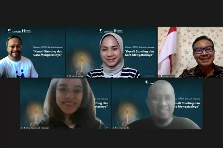 Webinar terkait isu Stunting di Indonesia digelar  oleh Human Initiative, Limitiless dan Danone Indonesia, Minggu (30/10/2022). Tampil sebagai  narasumber Kepala BKKBN dr. Hasto Wardoyo.ala 