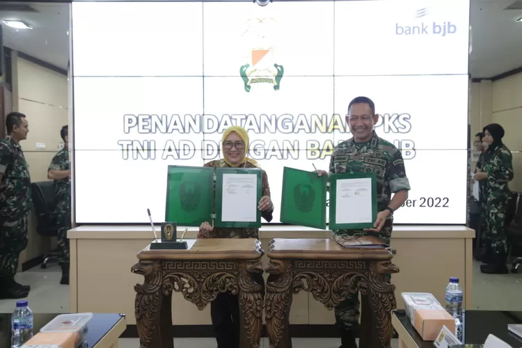 bank bjb Tandatangani PKS dengan TNI AD, Terkait Layanan Perbankan