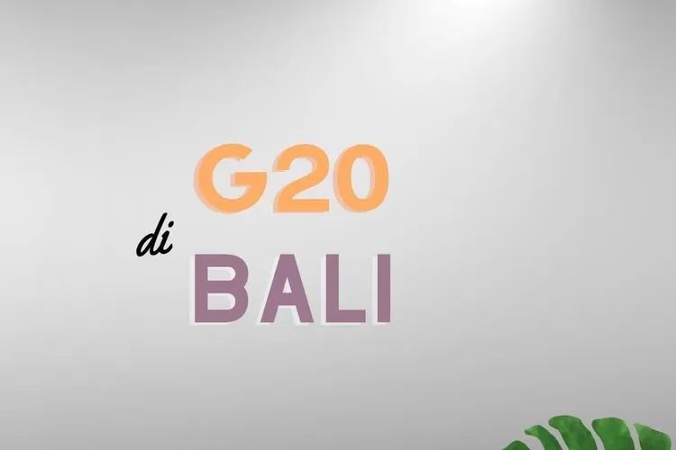 Ilustrasi. KTT G20 Bali 