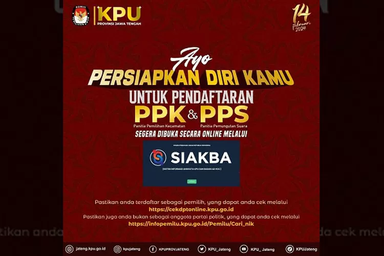 Pemilu 2024: Pendaftaran PPK Dan PPS Jawa Tengah Akan Dibuka, Apa Saja ...