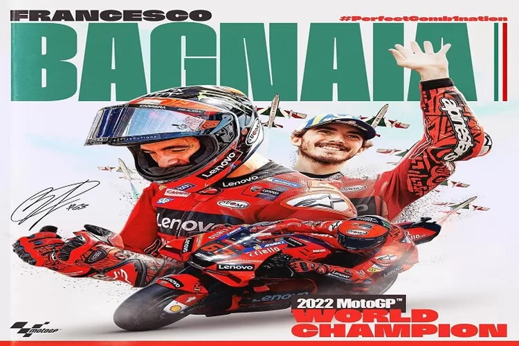 Selamat,Francesco Bagnaia Raih Juara Dunia MotoGP 2022 Walau Finish di Posisi ke 9 GP Valencia Tanggal 6 November 2022 (www.instagram.com/@motogp)
