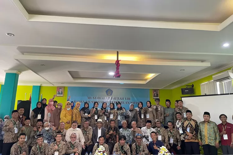 Pengukuhan Ade Sarip sebagai ketua BMPS Kota Bogor di Aula Al Hikmah BBS, Sabtu (5/11/2022).