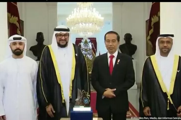 Anugerah Perdamaian Internasional Imam Hasan bin Ali 2022 untuk Presiden Jokowi (Tangkapan layar)