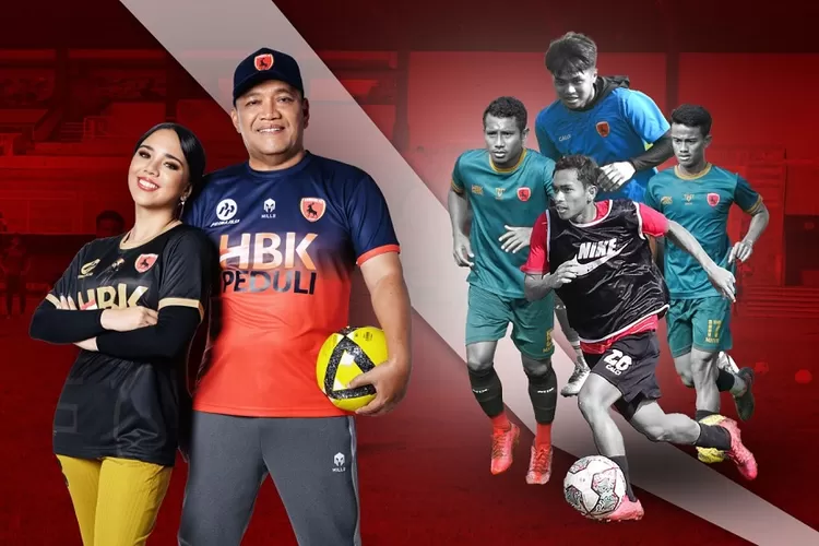 Chairman Lombok FC yang juga pendiri klub, H Bambang Kristiono (HBK), Chief Executive Officer Lombok FC Rannya Agustyra Kristiono dan empat pemain berbakat. (Suara Karya/Istimewa)