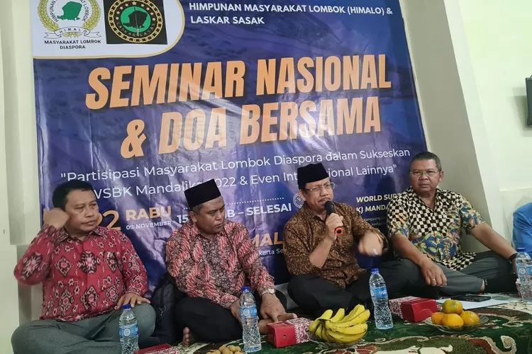 Himpunan Masyatrakat Lombok (HIMALO) Jakrta menggelar seminar nasional menyambut event WSBK 11-13 November 2022 di Sirkuit Pertamina Mandalika, Lombok,.  (Suara Karya/Istimewa)