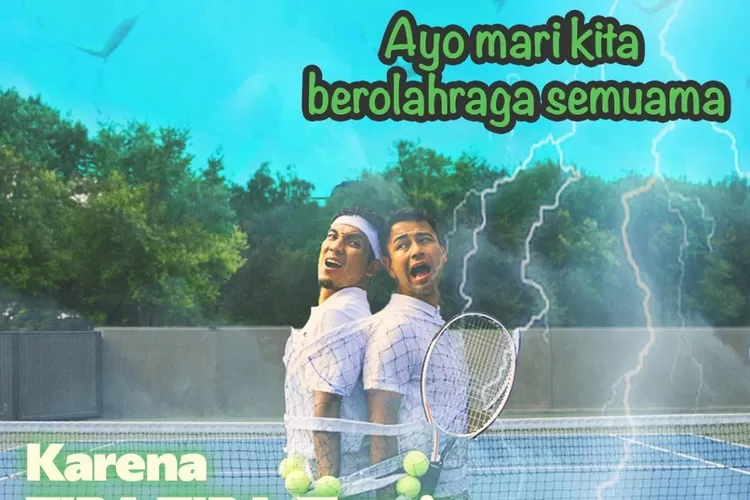Potret Kebersamaan Raffi Ahmad dan Desta Mahendra menjalang laga Tiba Tiba Tenis (Instagram /vindes.ig)