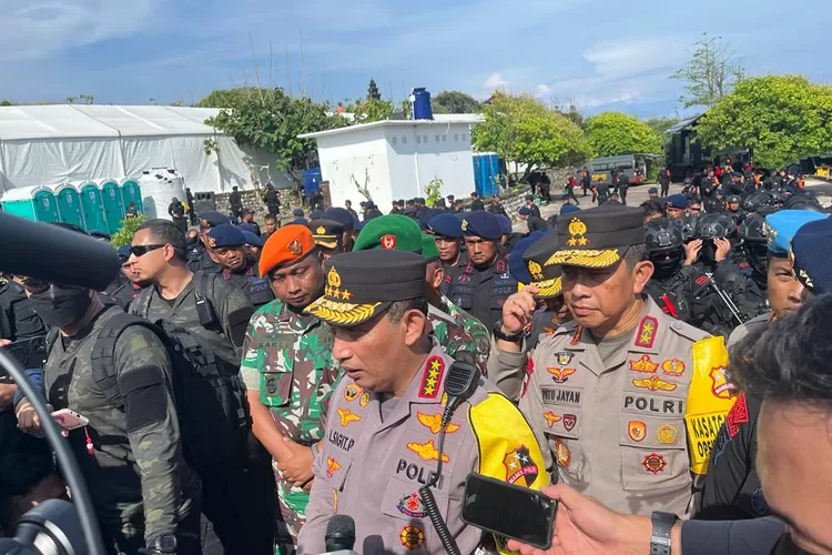 Kapolri Jenderal Pol Listyo Sigit Prabowo bakar semangat pasukan yang mengamankan jalannya KTT G20 di Bali  (istimewa )