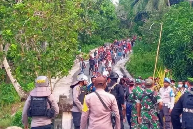  Bentrok Penduduk 2 Desa Di Maluku Tenggara Dua Polisi dan Puluhan Warga Terluka (Istimewa)