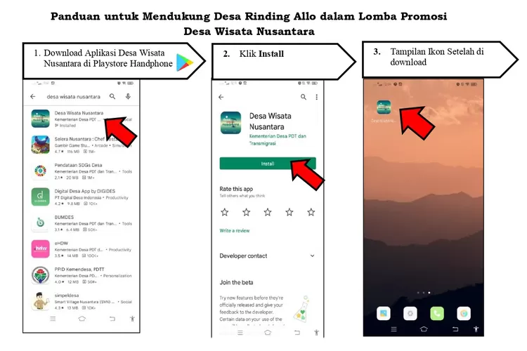 Desa Rinding Allo kecamatan Rongkong kabupaten Luwu Utara berpeluang memeroleh dukungan tertinggi pada Lomba Promosi Desa Wisata Nusantara  (Klikanggaran/Ist.)