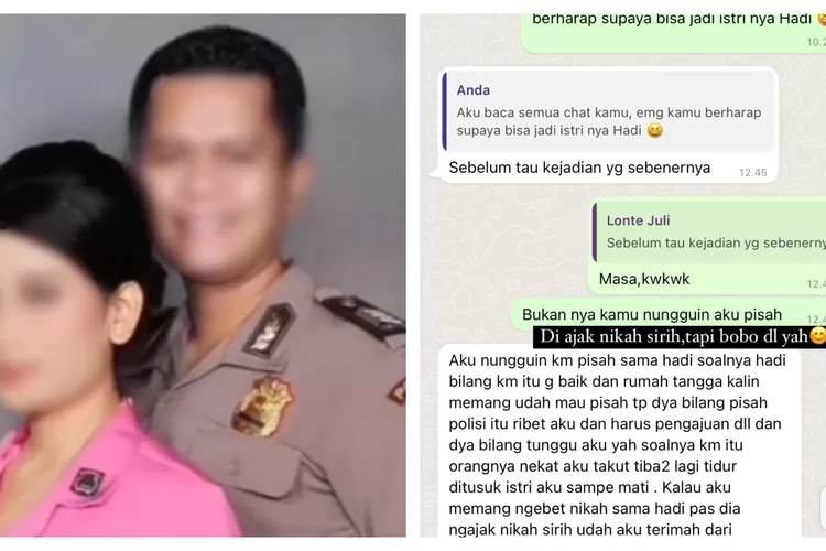 Isi curhat istri Bripka HK: Spill chat hot wanita selingkuhan, KDRT ditelantarkan tak dapat nafkah lahir batin (Instagram @imeldabela_)