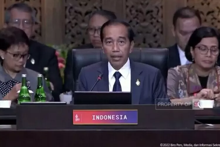 Buka KTT G20: Jokowi Ingatkan Soal Ketersediaan Pupuk dan Ancaman Kelangkaan Pangan. (Tangkapan layar YouTube)