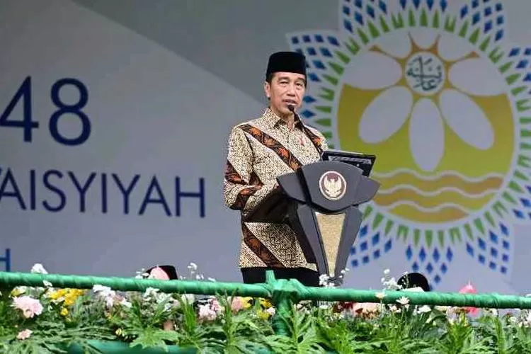 Presiden Joko Widodo saat membuka Muktamar Muhammadiyah dan Aisyiyah di Stadion Manahan (Istimewa Muchlis Jr - Biro Pers Sekretariat Presiden)