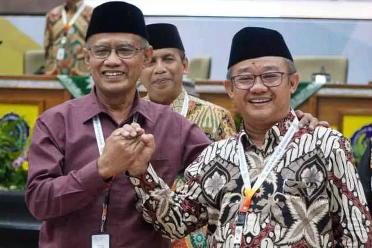 Haedar Nashir dan Abdul Mu'ti terpilih sebagai Ketua Umum PP Muhanmadiyah dan Sekretaris Umum PP Muhammadiyah 2022-2027 (istimewa)