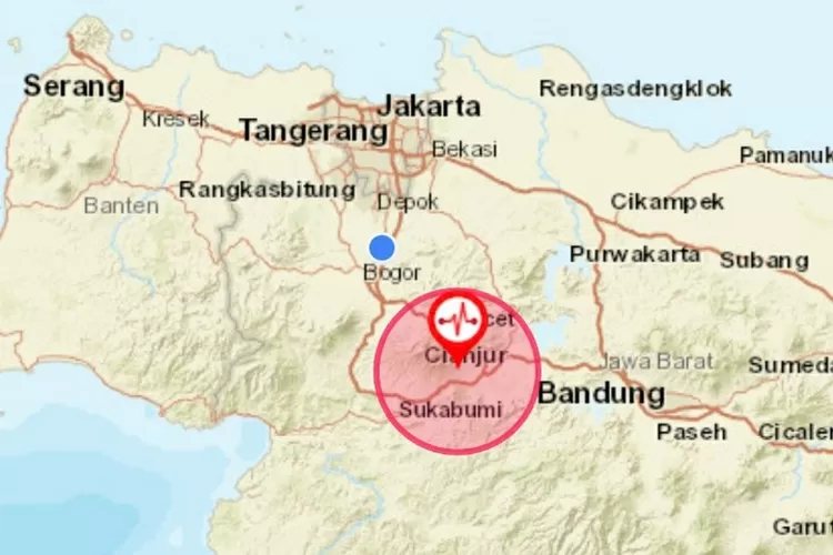 Gempa Magnitudo 5,6 Guncang Cianjur, Pusat Gempa Di Darat Terasa Sampai ...