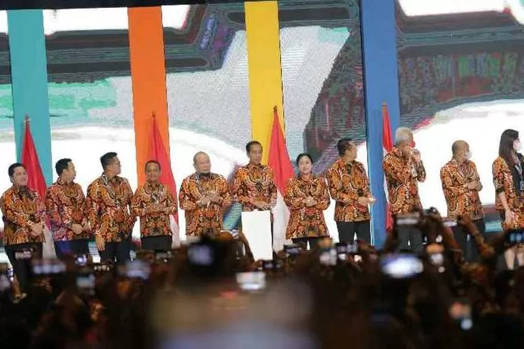 Presiden Joko Widodo membuka Munas HIPMI XVII di Kota Sol (Endang Kusumastuti)