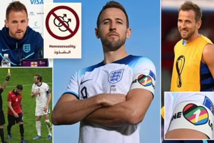 Apa Arti One Love Armband? Ban Kapten yang Dipakai Harry Kane Dalam Laga Piala Dunia 2022 Qatar (Twitter DailyMail)