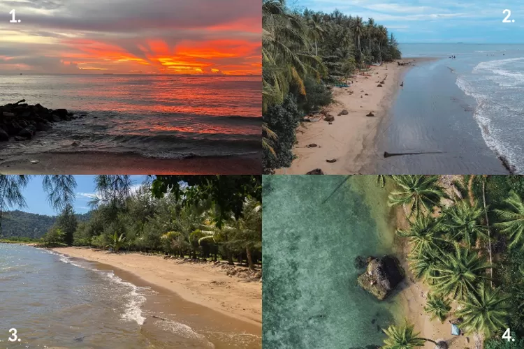 4 wisata alam pantai terkenal yang wajib dikunjungi di Padang, Sumatera Barat (Instagram / whoskydev2, haffisaodr_. bntsmail, wariskiirvan)