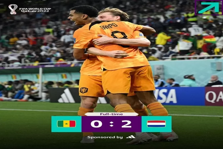 Senegal harus mengakui keunggulan Belanda dengan skor 0-2 di Grup A Piala Dunia 2022 (Instagram /@fifaworldcup)