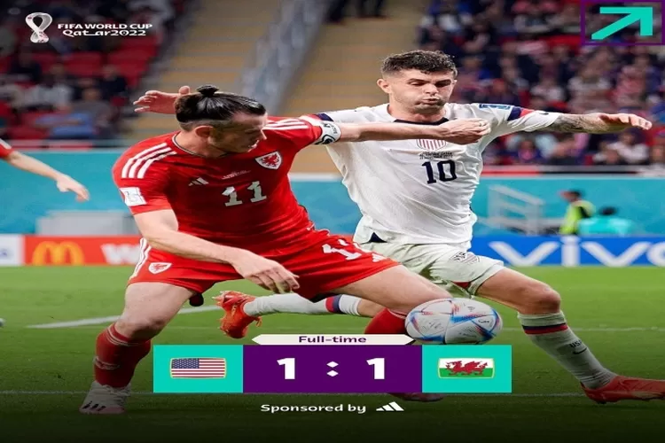 Piala Dunia 2022 : Wales tahan imbang Amerika Serikat (Instagram @fifaworldcup)