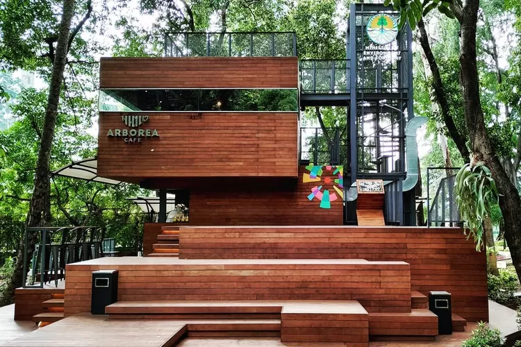 Arbora Cafe Jakarta adalah tempat ngopi di tengah Hutan Megapolitan (Instagram.com/arboreacafe)