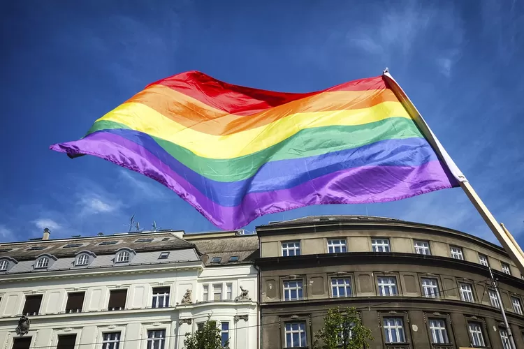 Ilustrasi bendera LGBT yang dilarang dikibarkan selama gelaran Piala Dunia 2022 di Qatar (PIXABAY/Boris Stromar)