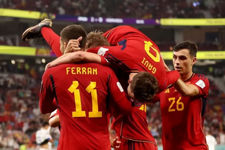 Spanyol pesta gol ke gawang Kosta Rika di Piala Dunia Qatar 2022.