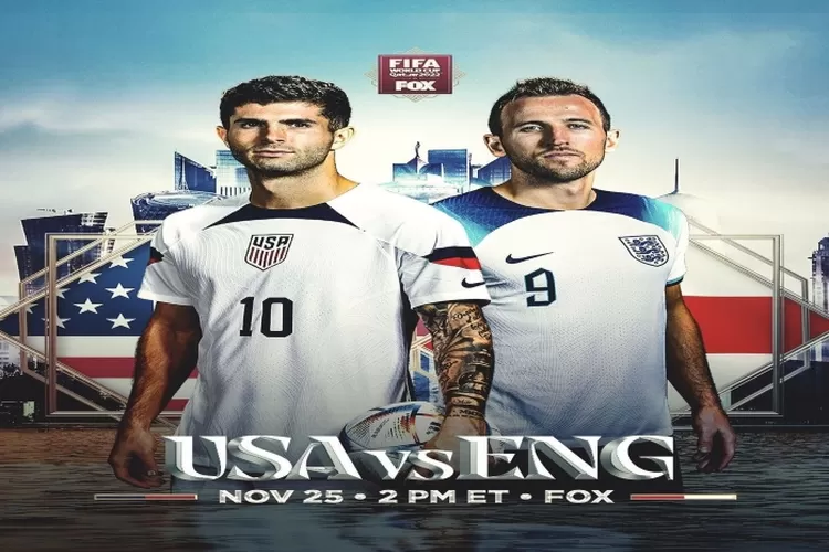 Head to Head Piala Dunia 2022, Inggris vs Amerika Serikat (Instagram @foxsoccer @usmnt)