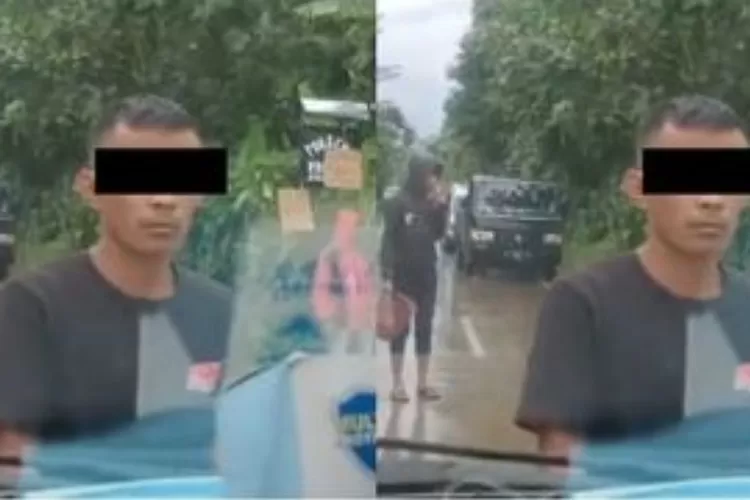 Sekelompok orang cegat mobil relawan gempa Cianjur. /Twitter @kangjaill (Sumber foto /pikiran rakyat.com )