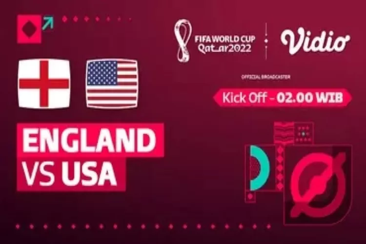 Link nonton live streaming Inggris vs Amerika Serikat di Piala Dunia 2022 (Vidio)