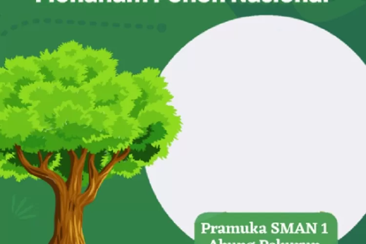 Link twibbon Hari Menanam Pohon Indonesia 2022 untuk unggahan media sosial. /Twibbonize.com/Aldina