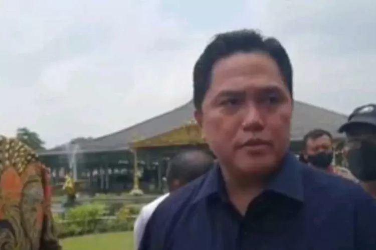 Menteri BUMN Erick Thohir usai mengecek kesiapan venue pernikahan  Kaesang dan Erina Gudono (Endang Kusumastuti)