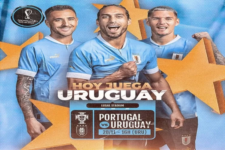 Head to head Piala Dunia 2022 Portugal vs Uruguay 29 November 2022 (Instagram @aufoficial)