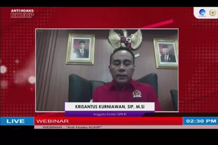 Anggota Komisi I DPR RI Krisantus Kurniawan (istimewa )