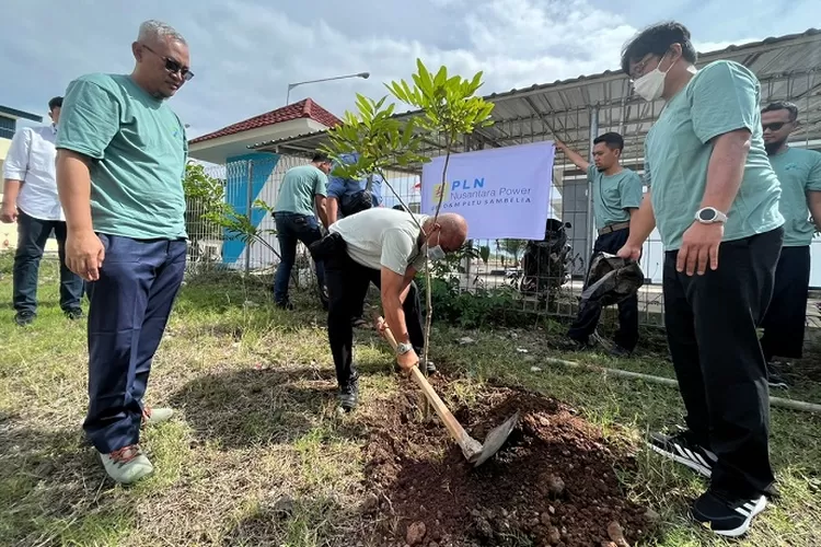 Kegiatan penanaman pohon oleh PLN Nusantara Power di salah satu UP