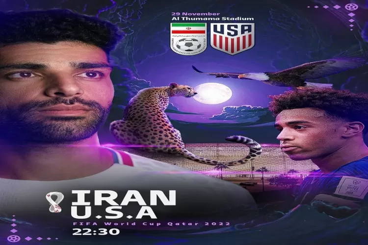 Head to Head Piala Dunia 2022 Iran v Amerika Serikat 30 November 2022 (Instagram.com/@teammellifootball)