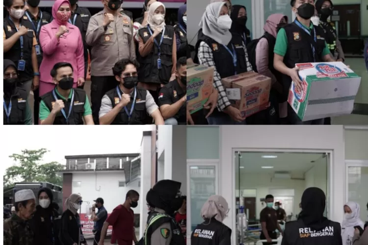 Bantuan dan relawan Siap Bergerak dan Bhayangkari Polda Metro (Ist)