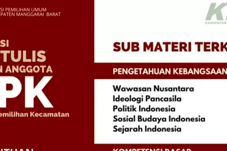 Terbaru Kisi Kisi Dan 30 Contoh Soal Tes Tertulis Ppk Pemilu 2024