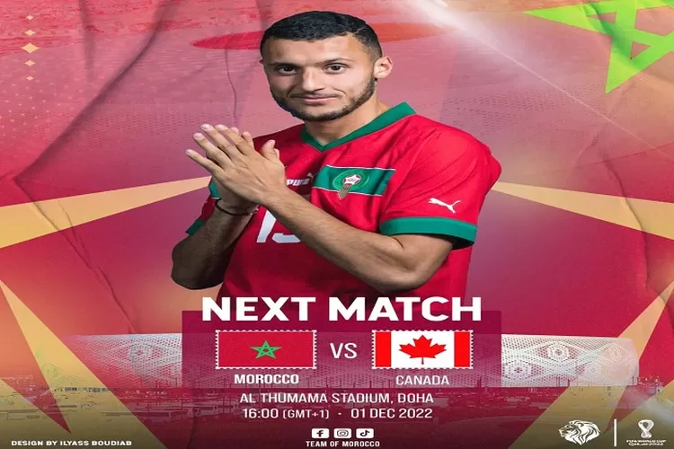 Prediksi Pertandingan Kanada Vs Maroko di Piala Dunia 2022 Tanggal 1 Desember 2022, Line Up Pemain dan Skor Pukul 22.00 WIB (www.instagram.com/@team_of_morocco)