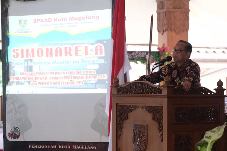 Pemkot Magelang launching Simonarela dalam upaya tata kelola penyelenggaraan reklame di Kota Magelang. (Foto: Dok. Pemkot Magelang)