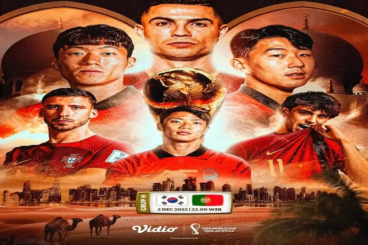 Link Nonton Live Streaming Korea Selatan Vs Portugal di Piala Dunia 2022 Tanggal 2 Desember 2022 Bakal Seru Untuk Disaksikan (www.instagram.com/@vidiosports)
