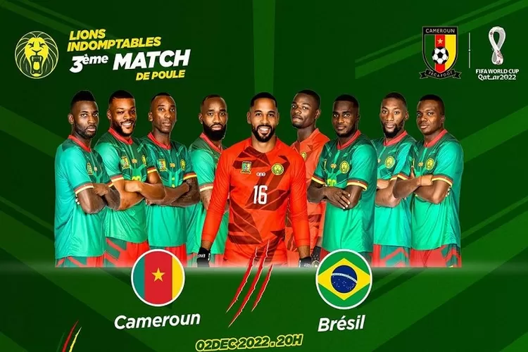 Prediksi Pertandingan Kamerun Vs Brasil di Piala Dunia 2022 Tanggal 3 Desember 2022 Line Up dan Skor Pertandingan ( www.instagram.com/@fecafootofficiel)