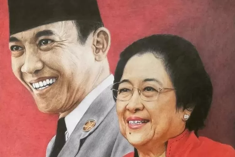 Soekarno dan anaknya, Megawati Soekarnoputri. (Instagram.com/@ibumegawati)