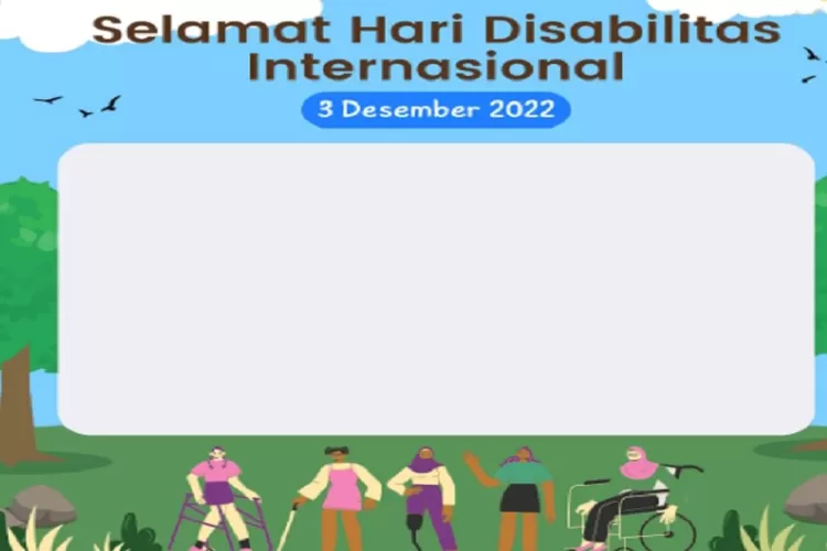 Download Gratis, 25 Link Twibbon Hari Disabilitas Internasional 3 Desember 2022 Stop Sikap Diskriminasi Bagi Para Penyandang Disabilitas (Tangkapan Layar Twibbonize)