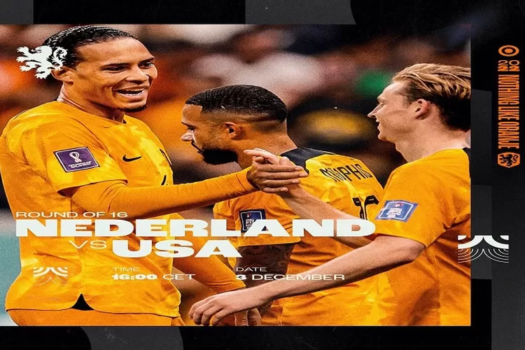 Head to Head Belanda Vs Amerika Serikat di 16 Besar Piala Dunia 2022 Rekor Pertemuan dan Rangking Dunia Tanggal 3 Desember 2022 (www.instagram.com/@onsoranje)
