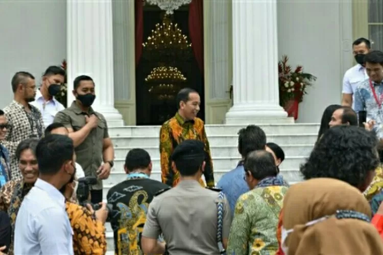 Presiden Jokowi di acara Kompas100 CEO Forum 2022 di Istana Negara, Jakarta, Jumat (2/12/2022), (Humas Setkab)