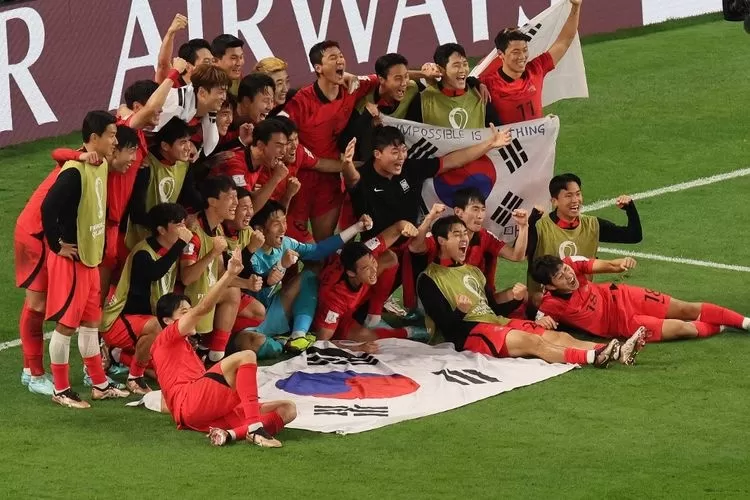 Evoria kemenangan Korea Selatan setelah memastikan tiket babak 16 besar Piala Dunia Qatar 2022.