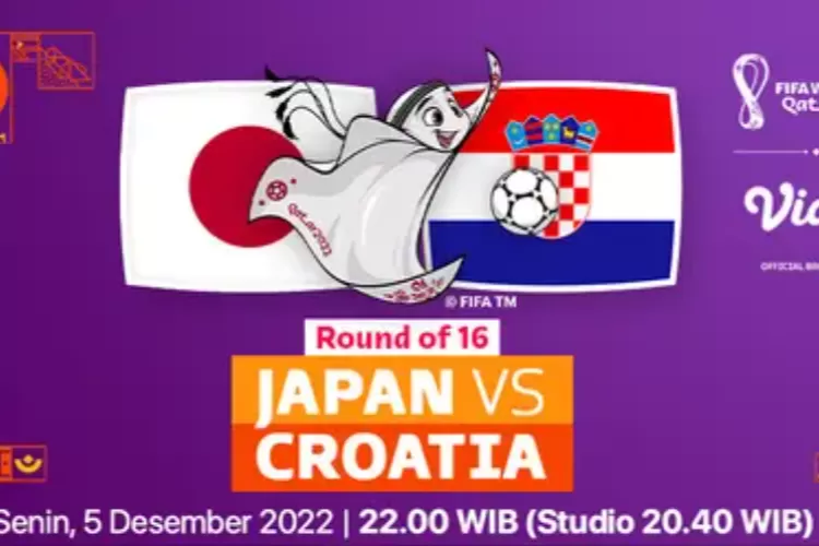 Link Live Streaming Jepang vs Kroasia Babak 16 Besar Piala Dunia 2022 Qatar (Foto: sc/vidio.com)
