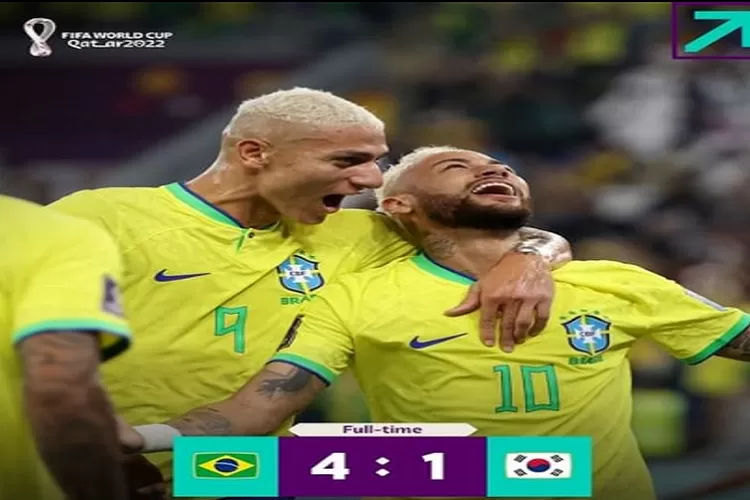 Brasil Lolos ke Babak Perempat Final Piala Dunia 2022 Kalahkan Korea Selatan, Brasil Terlalu Kuat Untuk Korsel Kalahkan Tanggal 6 Desember 2022 ( www.instagram.com/@fifaworldcup)