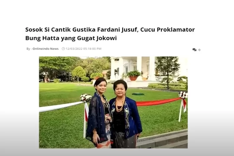 Cucu Mohammad Hatta Gugat Jokowi (Tangkapan Layar Youtube Rocky Gerung Official) (Rina Marlina Fitriana )
