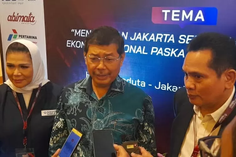 Deputi Gubernur DKI Jakarta Marullah Matali  membuka Musda DPD HIPPI DKI di  Hotel Aryaduta  Jakarta, Rabu (7/12/2022).